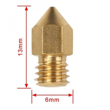 M6 Nozzles, Printer Nozzles, 3D Printer Nozzles