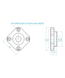 FF 15 Bearing Support - Floating Mount, Bearing Support