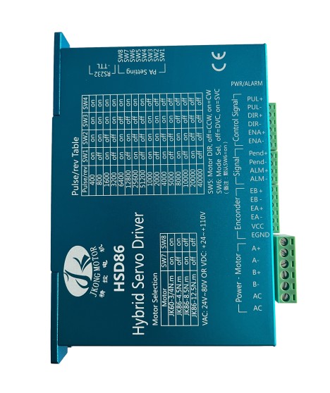 Hybrid SERVO Driver for Stepper Motor - JK-HSD86, Servo Driver for Stepper Motor