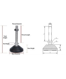 Adjustable Feet - EXRHB
