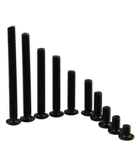 Low-profile hex socket bolts, fasteners, bolts