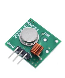 RF Transmitter Module + RF Receiver Module with 433 MHz Operating Frequency