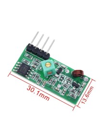 RF Transmitter Module + RF Receiver Module with 433 MHz Operating Frequency