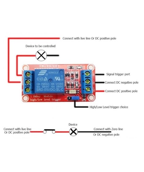 1-Channel Relay Module – High Level