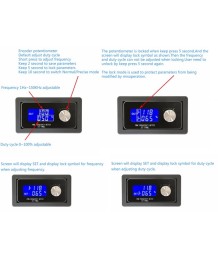 Single-channel frequency generator 1Hz-150kHz, with frequency adjustment and PWM