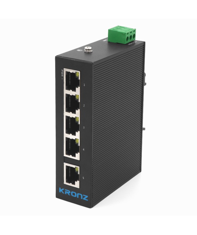 Industrial 5-Port Ethernet Switch 10/100 Mbps – KRONZ UE-05TC