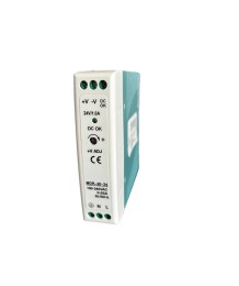 DIN Rail Switching Power Supply MDR-20-24, 24W, 24V, 1A
