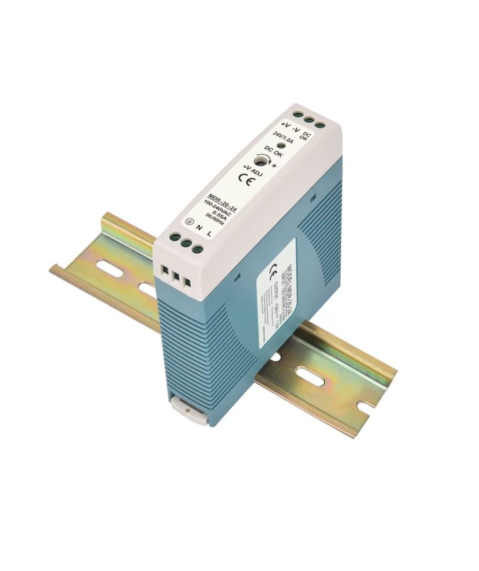 DIN Rail Switching Power Supply MDR-20-24, 24W, 24V, 1A