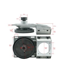 Reducer for CNC Machines with Rack and Pinion – Module 1.5, 5:1, Nema 34