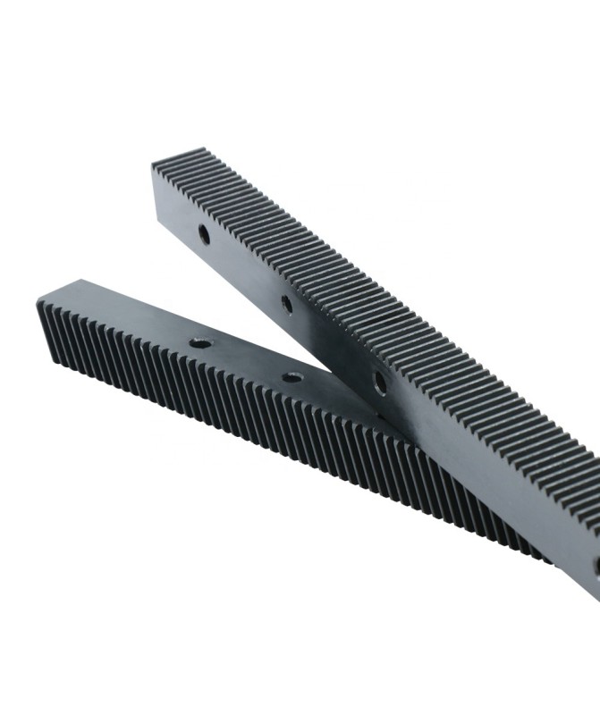 Blackened CNC M1.5 Gear Rack – 20×20×960 mm, Helical Teeth, Black Coating | HLTNC