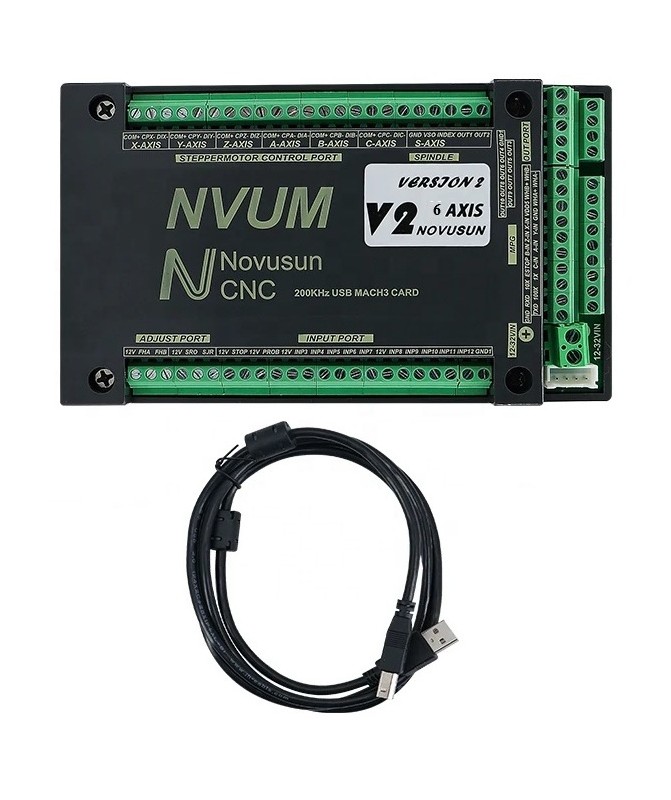 Stepper Motor Controller NVUM Mach3 3/4 Axis Control Card – USB CNC