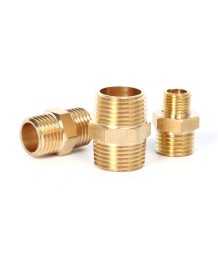 BW Pneumatic Fitting Double External Thread – Brass Connector