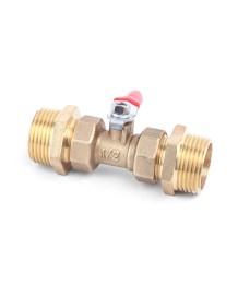 BW Pneumatic Fitting Double External Thread – Brass Connector