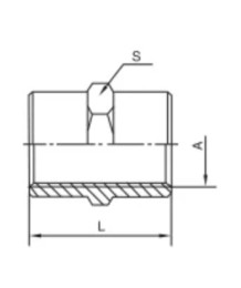 Pneumatic Fitting BL Double Female Thread – Brass Connector