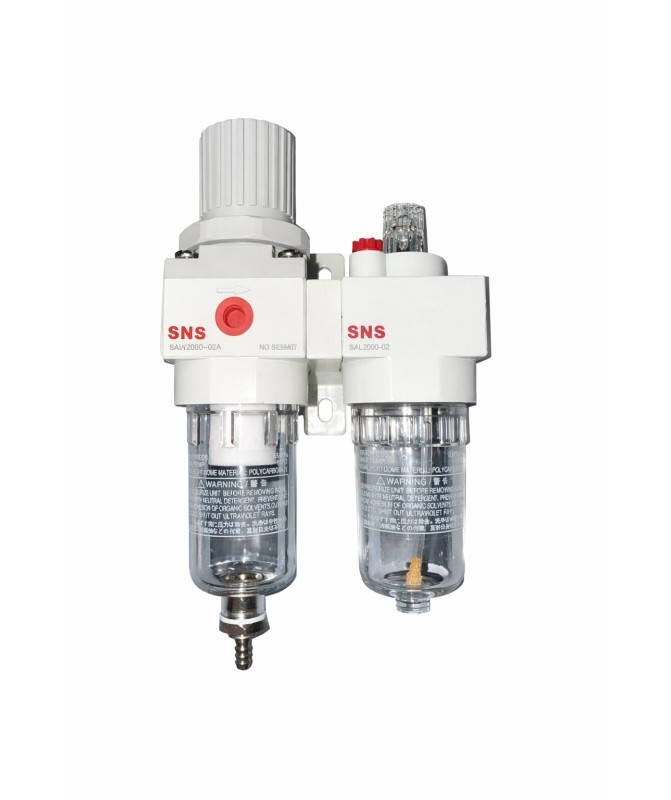 FRL Unit SAC2010-02A – Filter Regulator Lubricator 1/4″