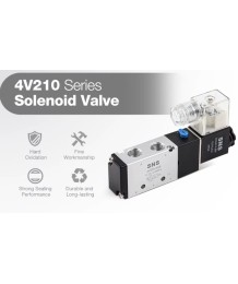 Pneumatic Solenoid Valve 4V210-08 AC220V – 1/4″