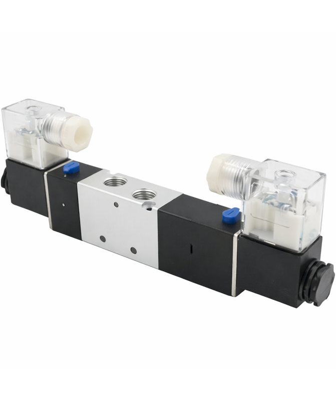 Pneumatic Valve 4M230-08E DC24V | 5/3 Solenoid Valve G1/4
