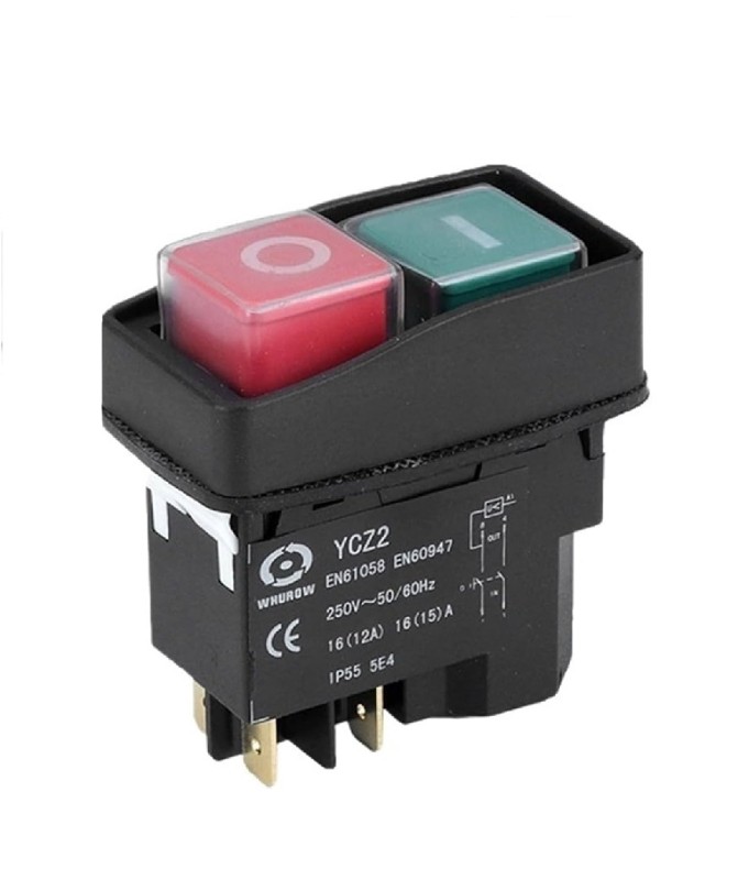 Electromagnetic Push Button YCZ2-M – ON/OFF Latching Switch 220V