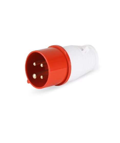 Industrial Plug YM-014 – 16A, 400V, 3P+E (4 pins) IP44
