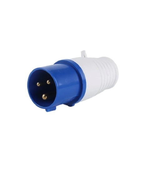 Индустриален щепсел YM-013 – 16A, 230V, 3 пина (2P+E) IP44